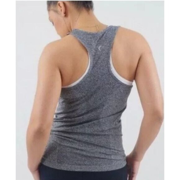 Zyia‎ Active Copper Charged Tank Top Women's Fog Gray Large Infused Seamless - Picture 3 of 10